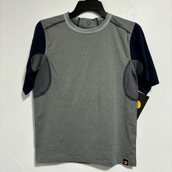 demarini Other - DeMarini Boys CoMotion Under Uniform Game Shirt NWT Gray Navy Mid Youth Medium